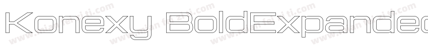 Konexy BoldExpanded字体转换